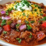 Hearty Slow-Cooked Spicy Crockpot Chili