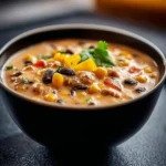 High Protein Creamy Taco Soup