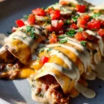 Jalapeño Popper Cheesy Chicken Enchiladas