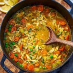 Lemon Chicken Orzo Soup