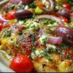 Mediterranean Chicken Zucchini Bake