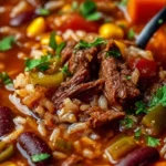 Mexican Beef and Rice Soup