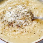 Potato Cauliflower Soup with Parmesan Cheese Potato Cauliflower Soup with Parmesan Cheese