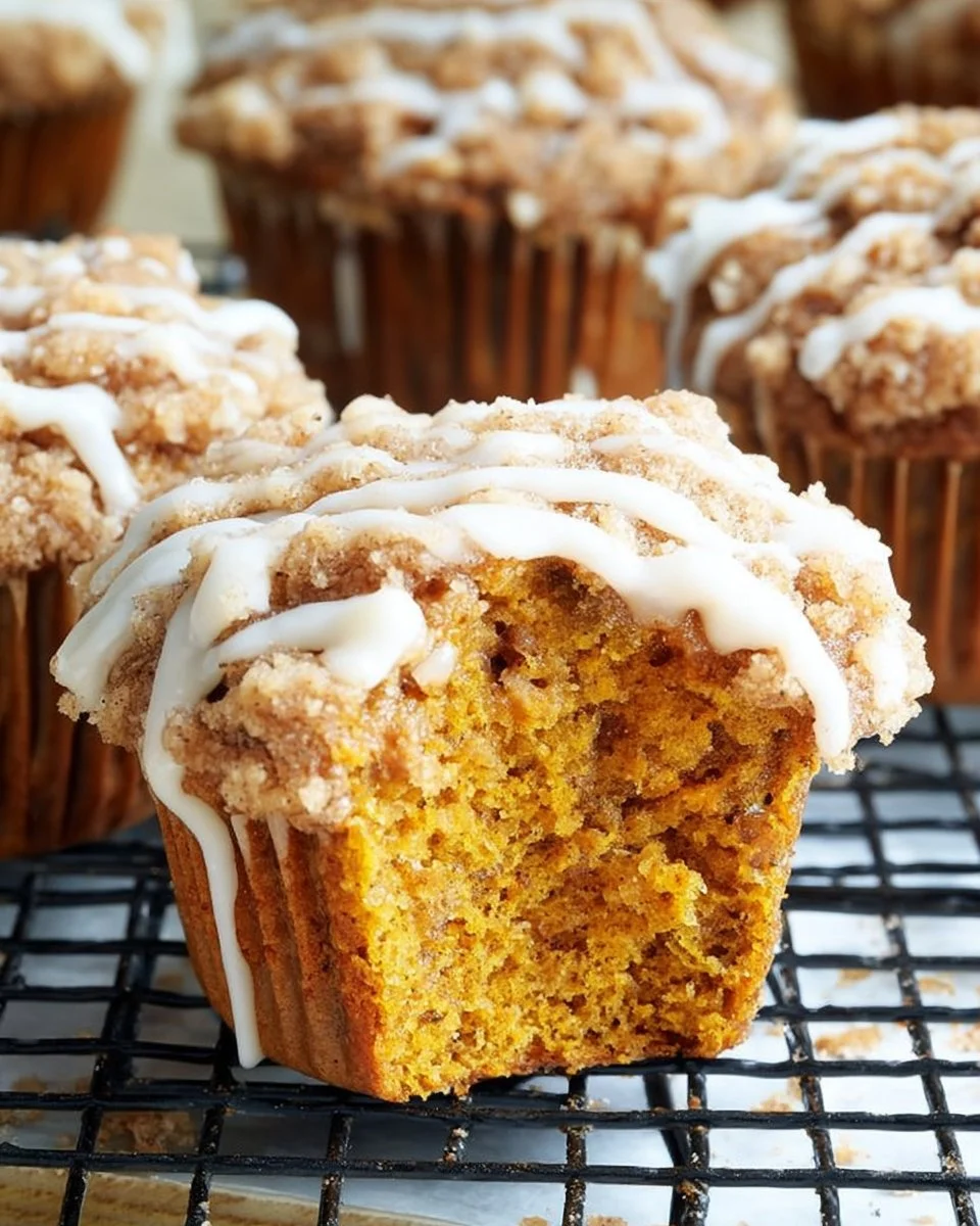 Freshly baked pumpkin muffins with spices, perfect for fall treats.
