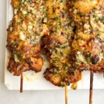 Ranch Garlic Parmesan Chicken Skewers