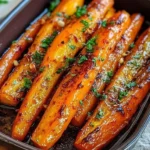 Roasted Carrots with Maple Dijon Glaze
