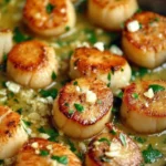 Seared Scallops in Lemon Butter Garlic Sauce