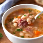 Slow Cooker Ham and Bean Stew