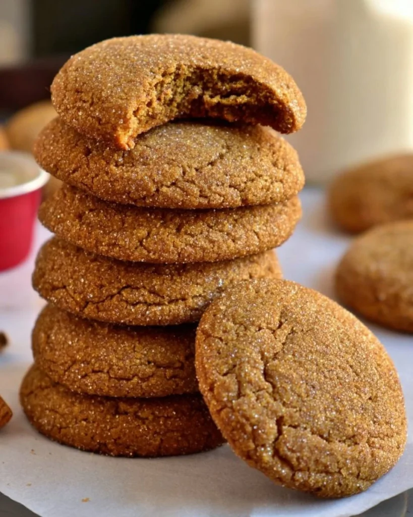 Delicious soft ginger cookies baked to perfection with rich spices