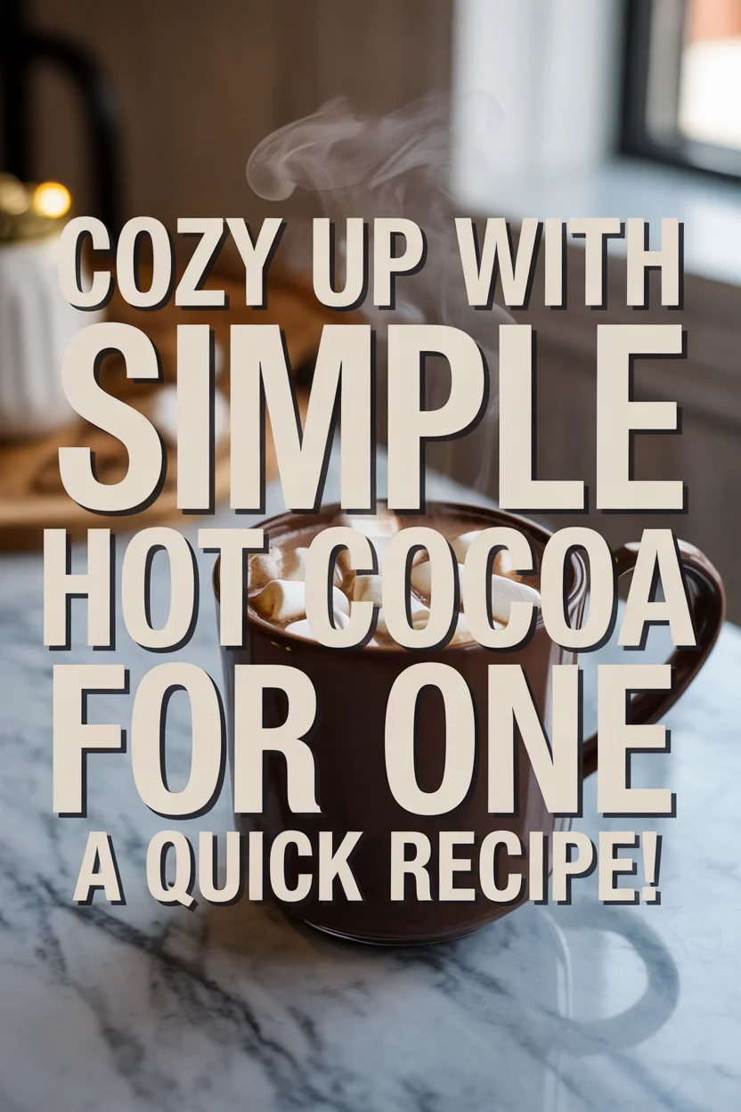 Simple Hot Cocoa for One