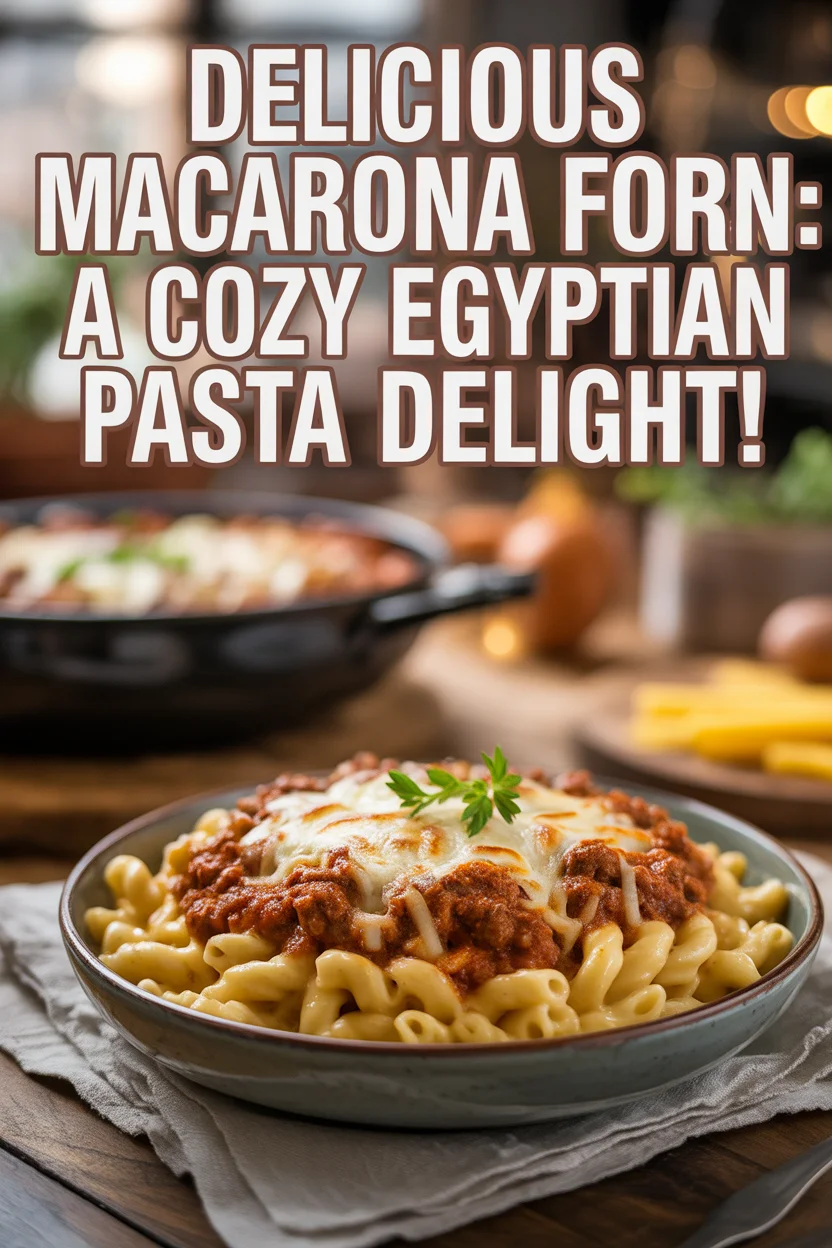 Delicious Macarona Forn: A Cozy Egyptian Pasta Delight!