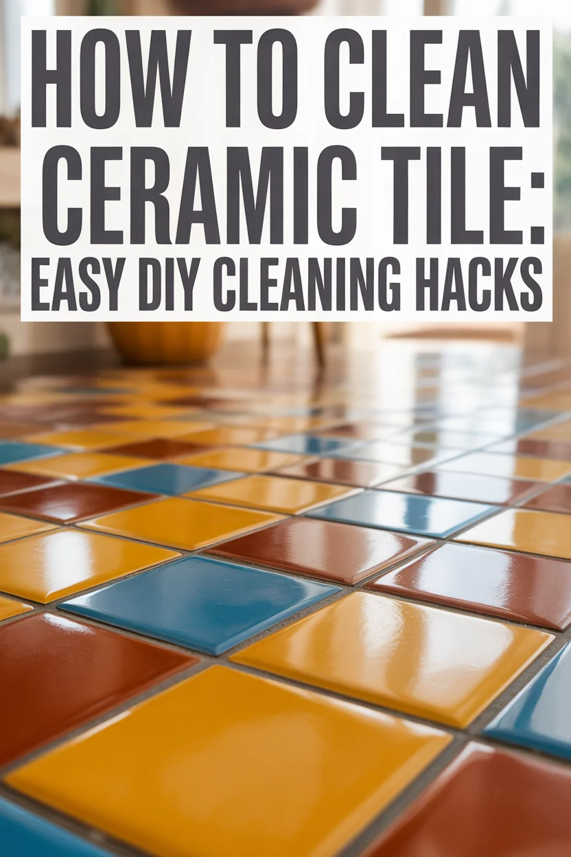 How to Clean Ceramic Tile: Easy DIY Cleaning Hacks