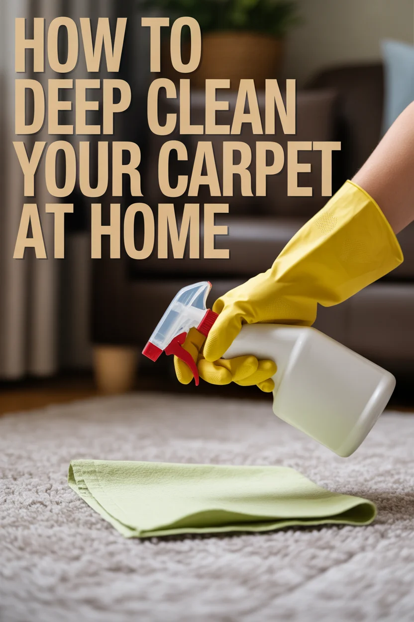 How to Deep Clean Your Carpet at Home