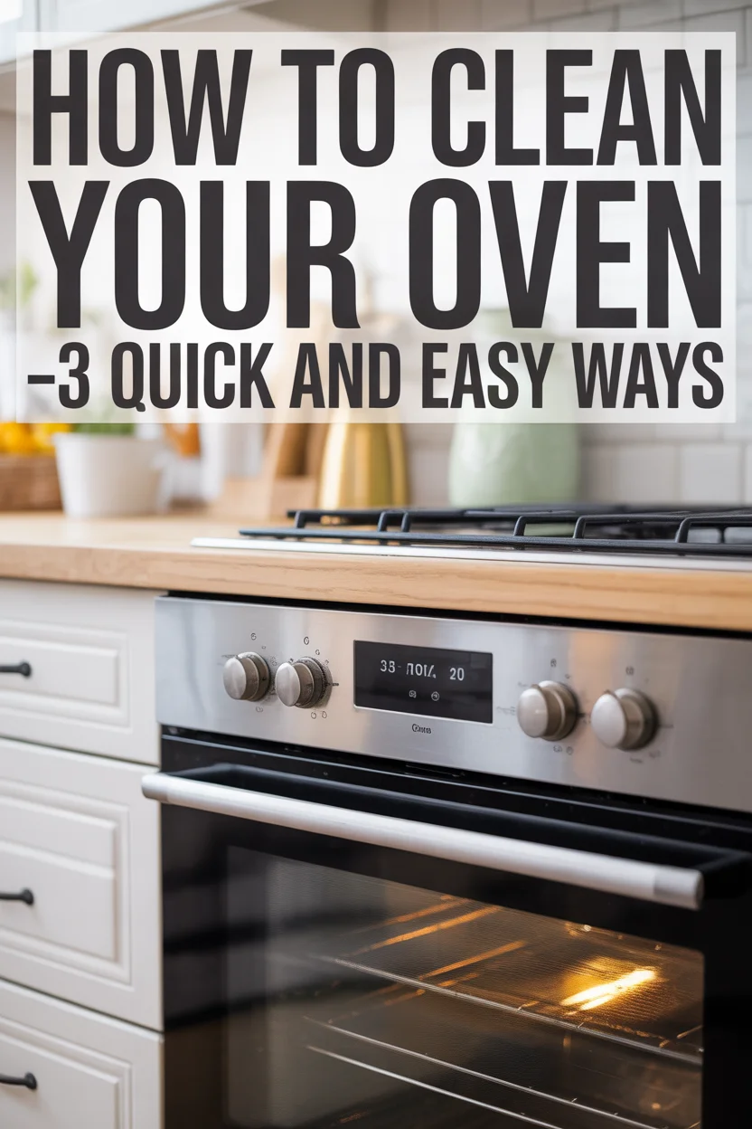 How to Clean Your Oven—3 Quick and Easy Ways