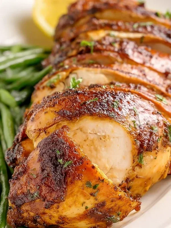 Delicious air fryer chicken breast cooked to perfection