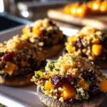Autumn Harvest Stuffed Portobello Mushrooms