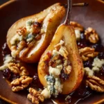Baked Pears with Honeyed Figs, Walnuts & Blue Cheese Crumble Baked Pears with Honeyed Figs, Walnuts & Blue Cheese Crumble