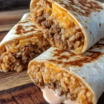 Beef and Rice Burrito