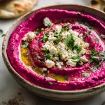 Beet & Goat Cheese Hummus with Olive Oil & Herbs Beet & Goat Cheese Hummus with Olive Oil & Herbs