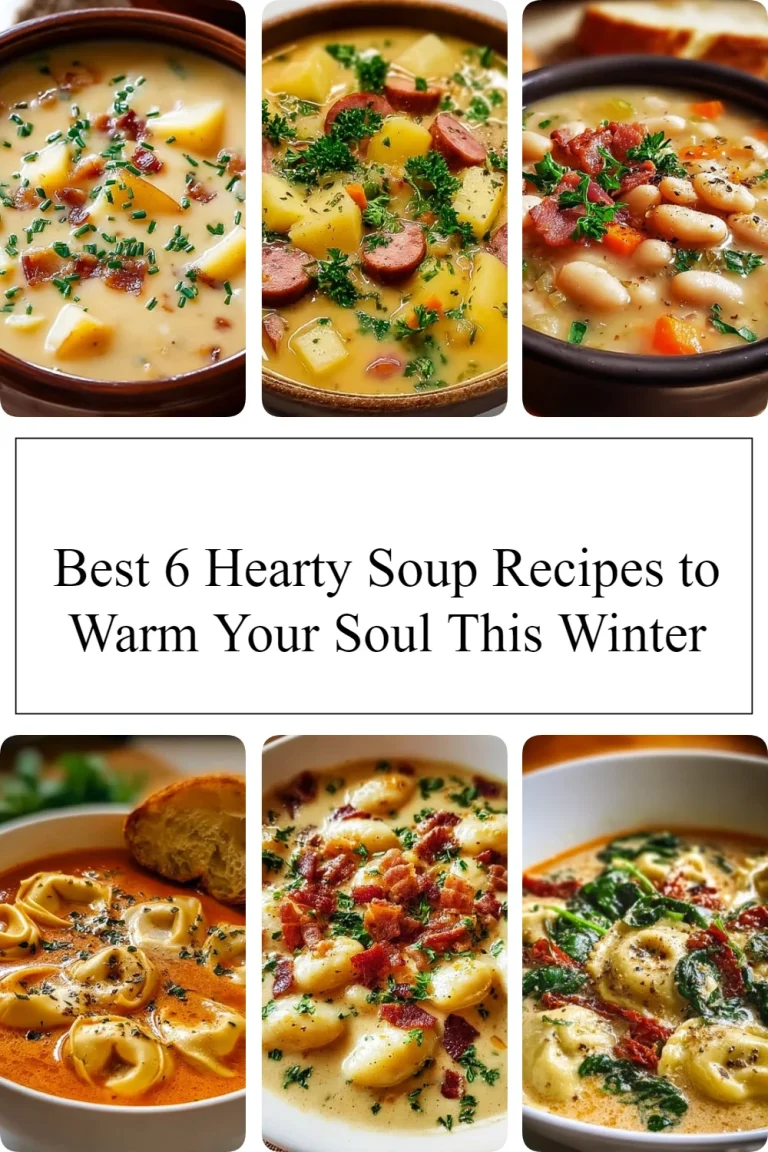 Homemade hearty soup served in a bowl, perfect for winter comfort.