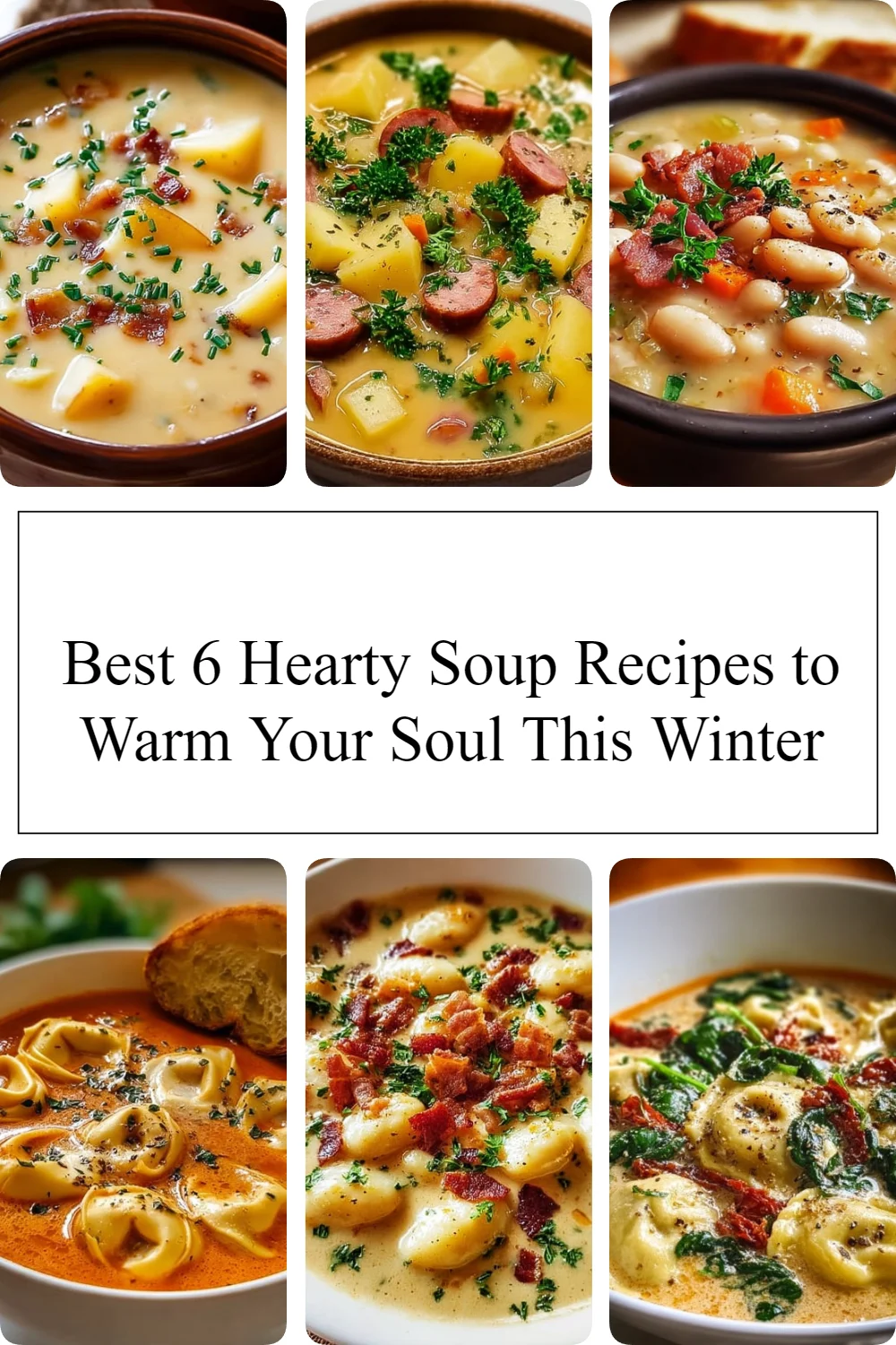 Homemade hearty soup served in a bowl, perfect for winter comfort.