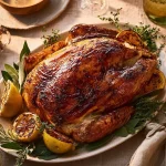 Burnt Lemon and Thyme Butter Turkey Crown Burnt Lemon and Thyme Butter Turkey Crown