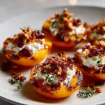 Butternut Squash Rounds with Ricotta, Cranberries & Pecan Crumble