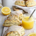Buttery Lemon Poppy Seed Scones with Lemon Glaze Buttery Lemon Poppy Seed Scones with Lemon Glaze
