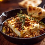 Caramelized Feta with Chili-Honey Glaze & Crunchy Walnuts