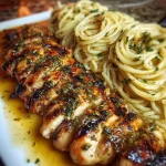 Cheesy Garlic Chicken Spaghetti in Creamy Cajun Alfredo Sauce