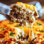 Cheesy Ground Beef and Rice Casserole