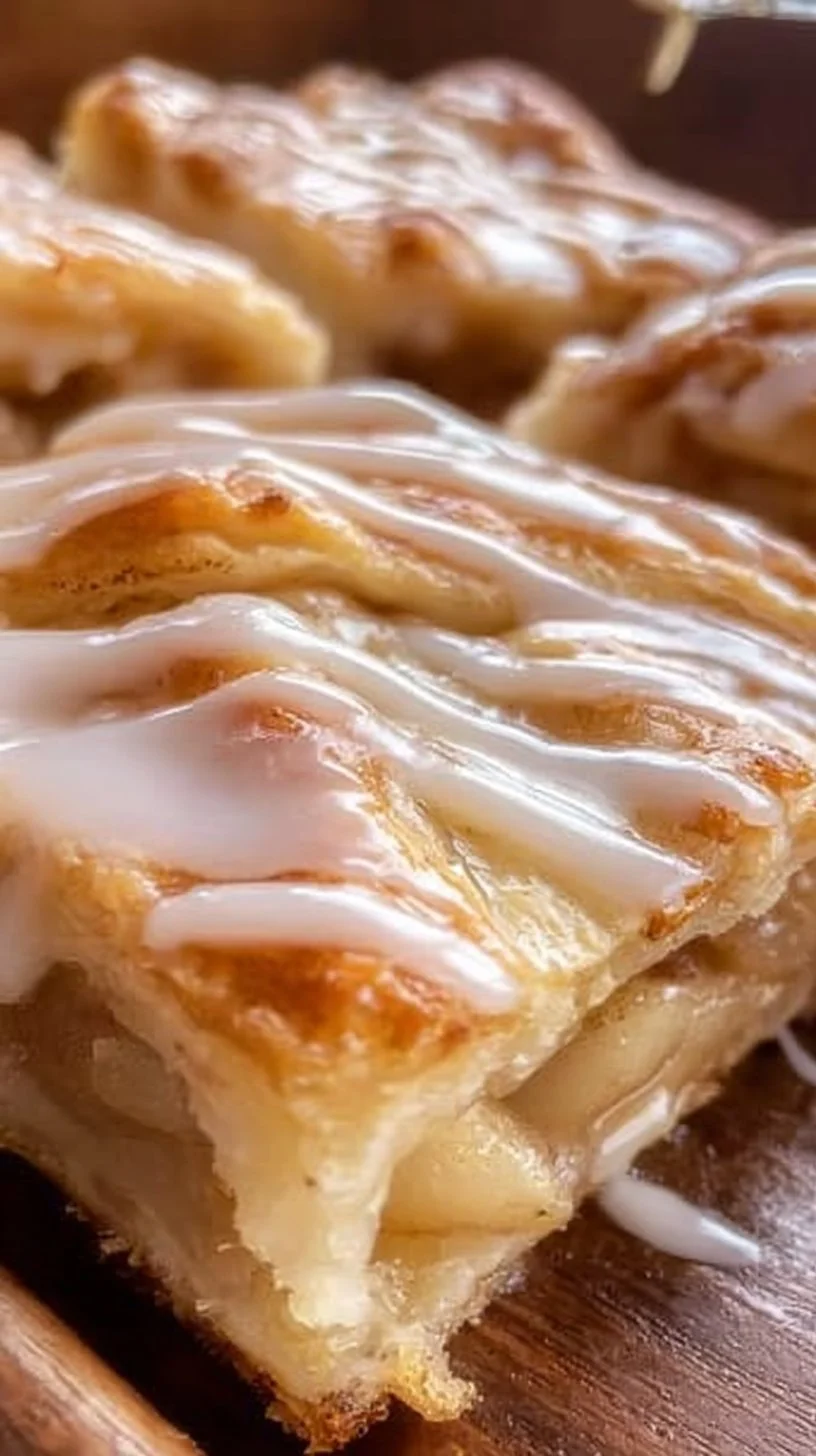 Delicious Chicago-Style Bakery apple slices with flaky crust and fresh apple filling
