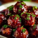 Christmas Cranberry Meatballs