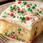 Christmas Funfetti Sheet Cake Christmas Funfetti Sheet Cake