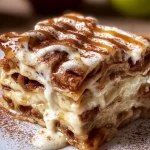 Cinnamon Roll Apple Lasagna