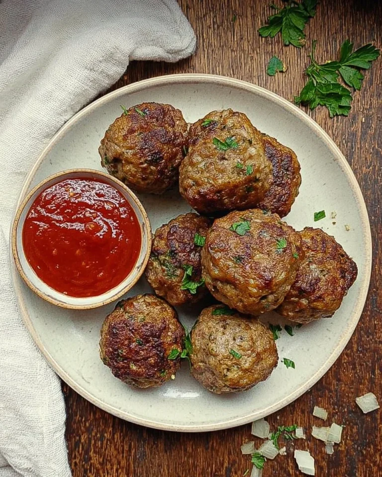 Delicious classic beef rissoles served with fresh vegetables