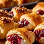 Cranberry Cream Cheese Crescent Bites
