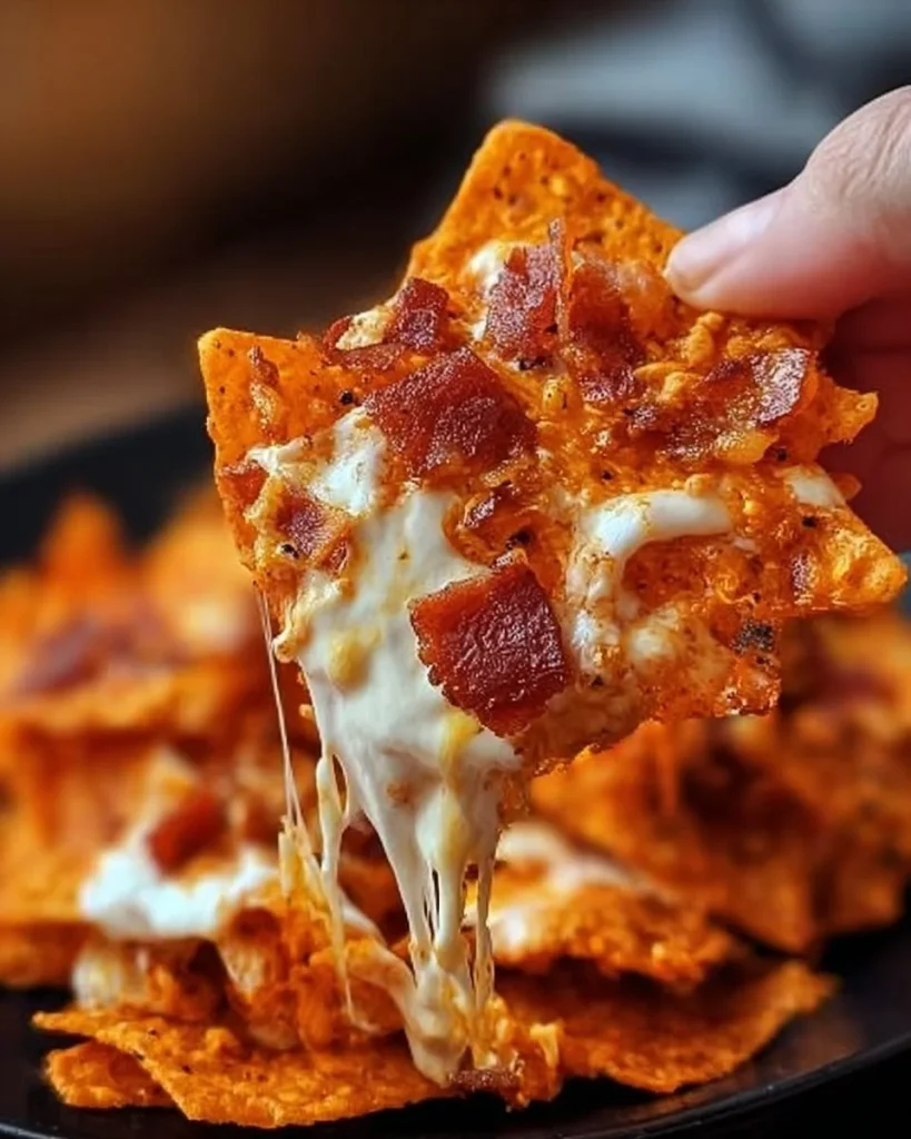 Cream Cheese Bacon Stuffed Doritos ready to serve and enjoy.