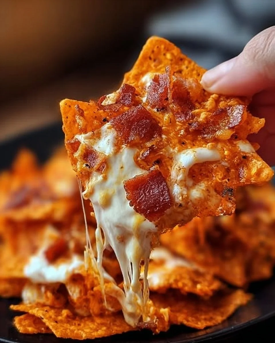 Cream Cheese Bacon Stuffed Doritos ready to serve and enjoy.