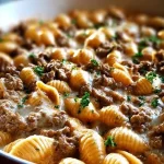 Creamy Beef and Shells