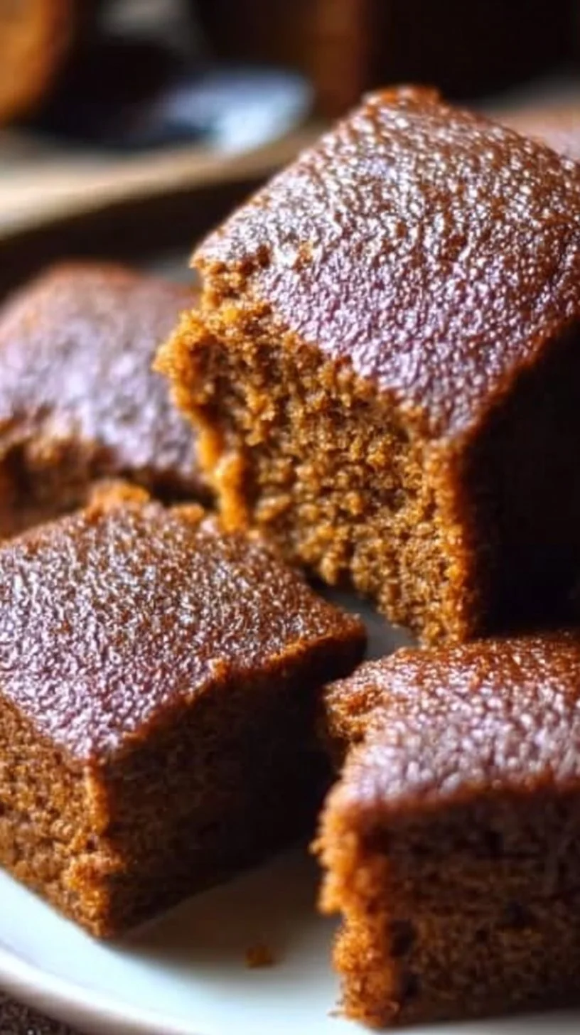 Freshly baked delicious ginger bread ready to be enjoyed