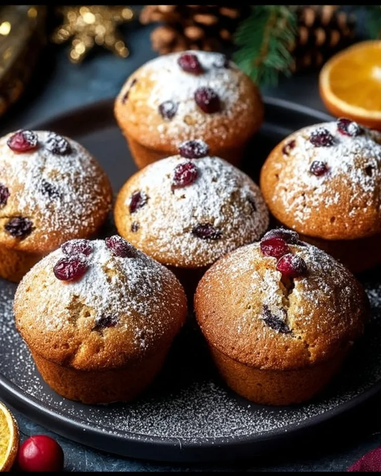 Delightful Nigella Christmas muffins decorated with festive toppings
