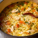 Easy Lemon Chicken Orzo Soup