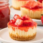 Easy Mini Strawberry Cheesecake Bites
