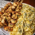 Garlic Butter Chicken Linguine in Creamy Alfredo Sauce