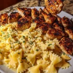 Garlic Butter Chicken with Bowtie Pasta