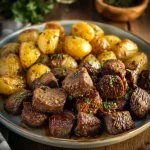 High Protein Slow Cooker Garlic Butter Beef Bites High Protein Slow Cooker Garlic Butter Beef Bites