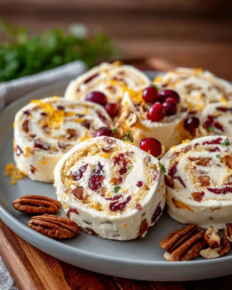 Holiday Cranberry-Orange Pinwheel Bites on a festive platter