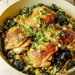 One-pot Garlicky Chicken Thighs and Giant Couscous One-pot Garlicky Chicken Thighs and Giant Couscous