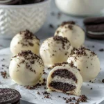 Oreo Balls Covered in White Chocolate